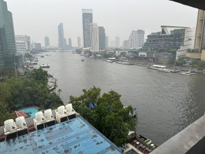 Iconic Views: Chao Phraya River and Thai Architecture taken at Thailand
