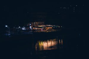 Outdoors, City, Night, Architecture, Illuminated, Reflection, Water, River, Travel