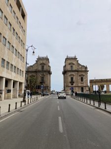 Palermo street near sea