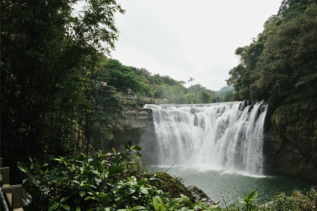 Shifen Waterfall, a ledge waterfall in Taiwan