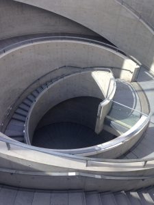 Staircase in Hyogo Prefectural Museum of Art designed by Tadao Ando