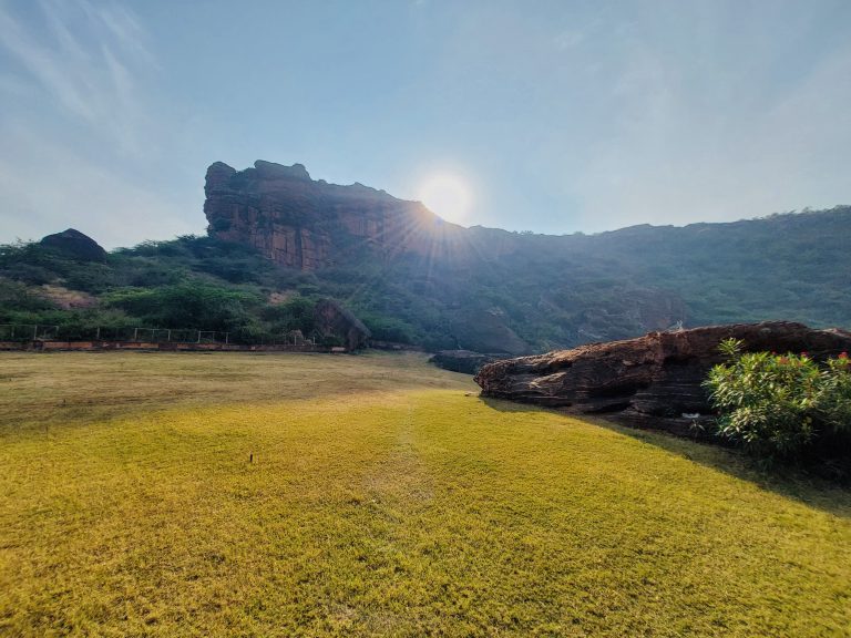 Sunrise @ Badami hills. Karnataka, India