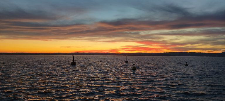 lake sunset