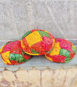 Rajasthani caps. From Jaipur, India.