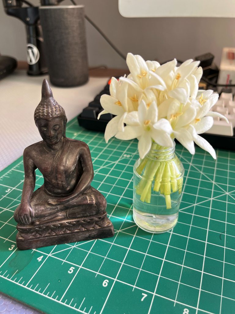 Buddha and Tree Jasmine