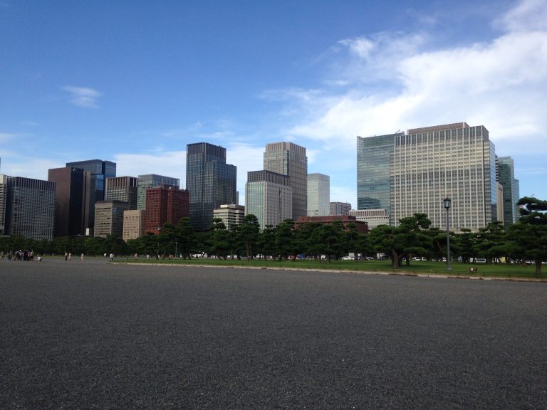 Downtown Tokyo skyline