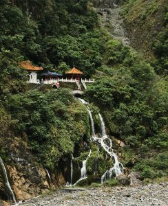 Changchun Shrine, also known as Eternal Spring Shrine, is a shrine situated right next to a waterfall in Taroko National Park
