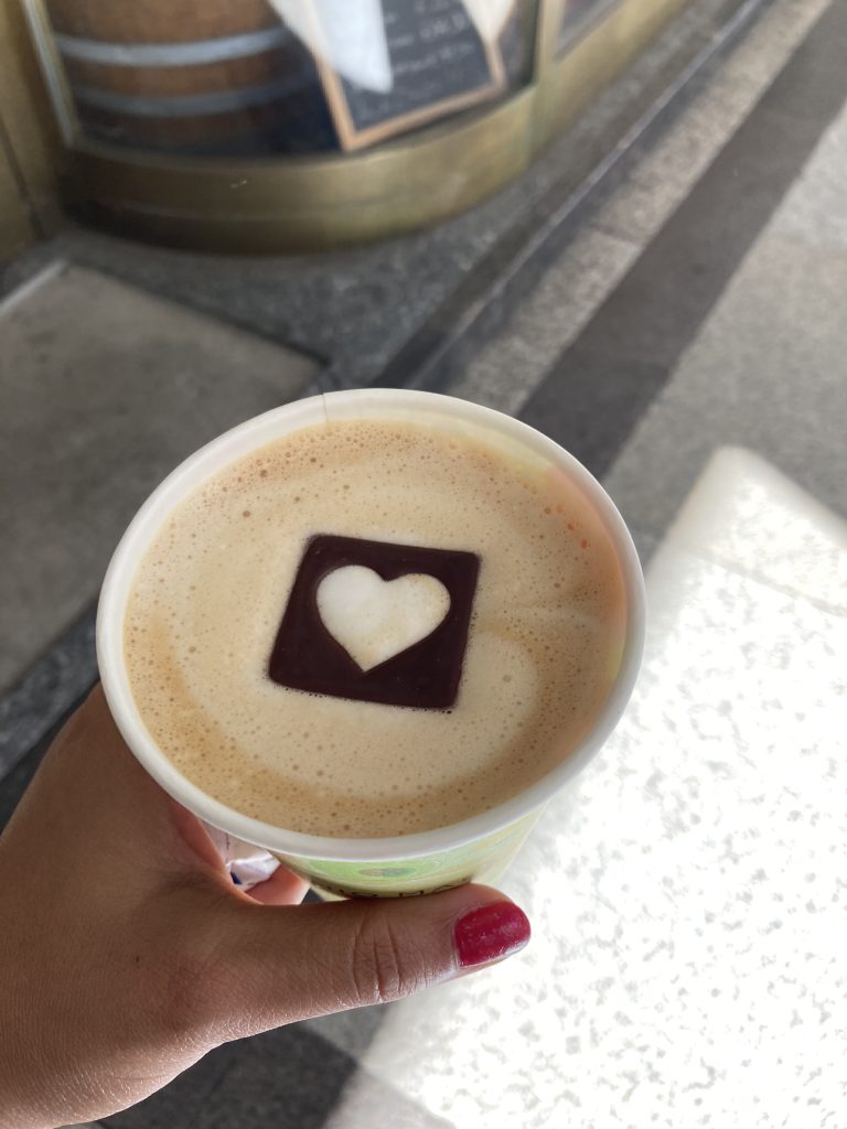 Cappuccino with heart