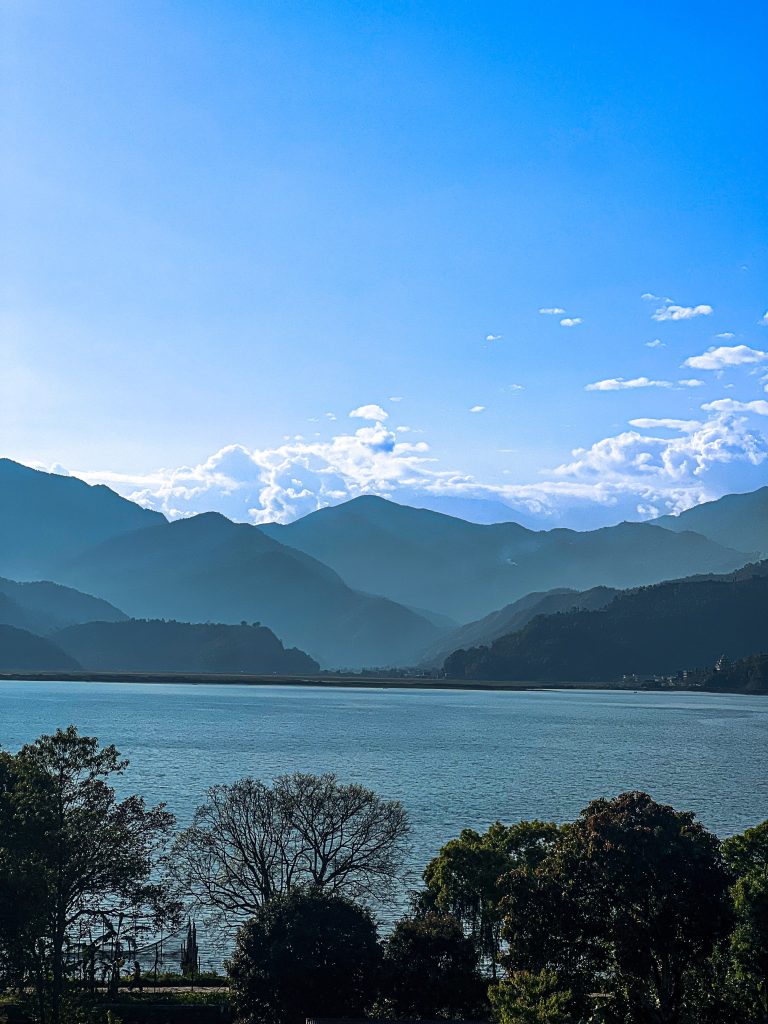 This photo is from Pokhara lakeside, taken on bright sunny day.