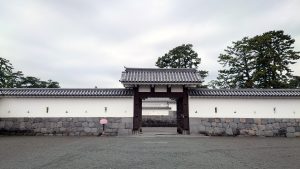 a gate of Japanese castle
