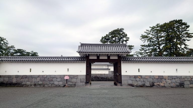 a gate of Japanese castle