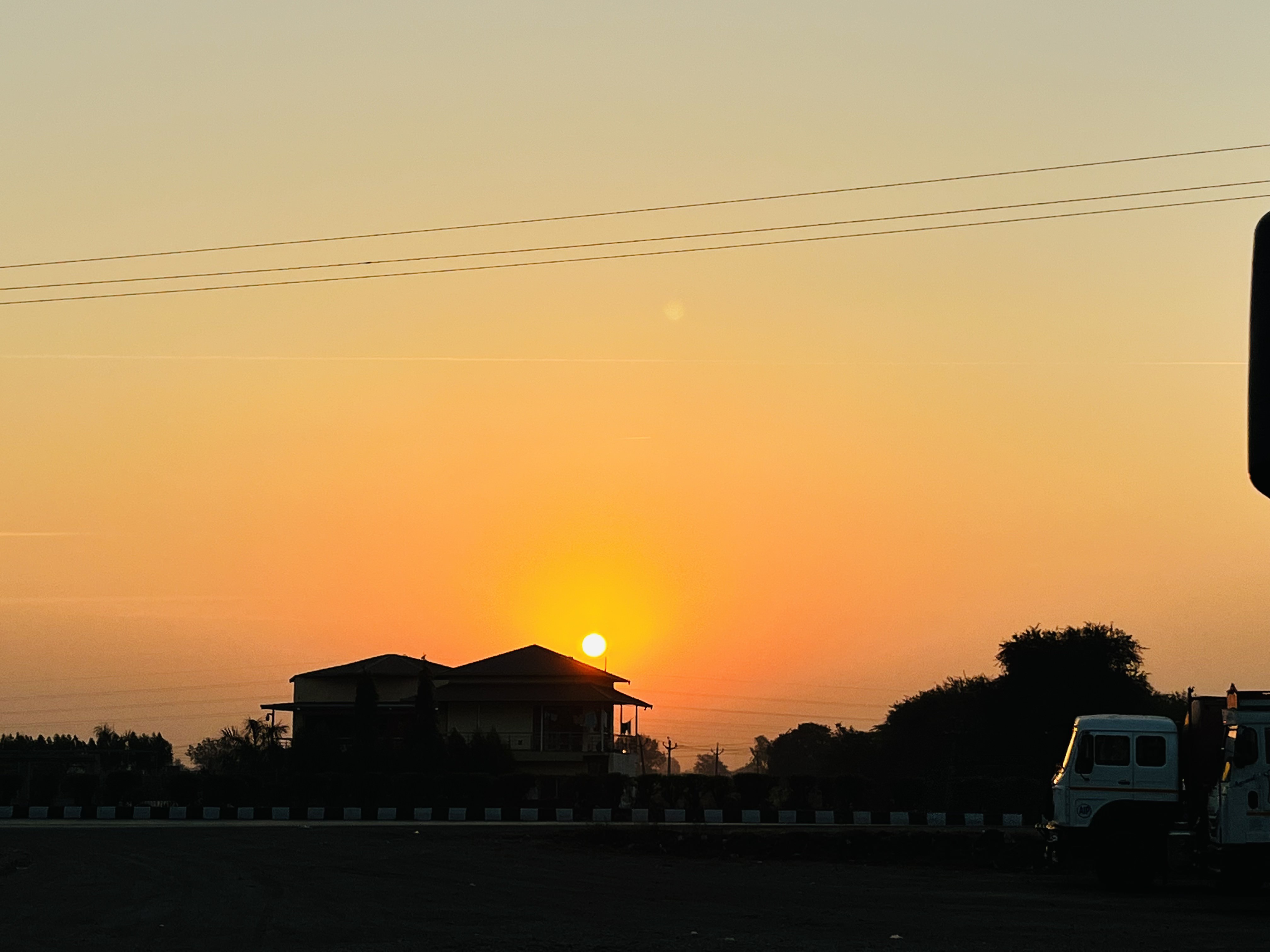 Sunrise from the highway