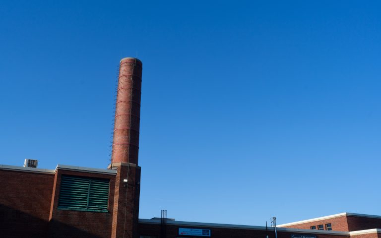 Smoke stack in Buffalo, NY (US)