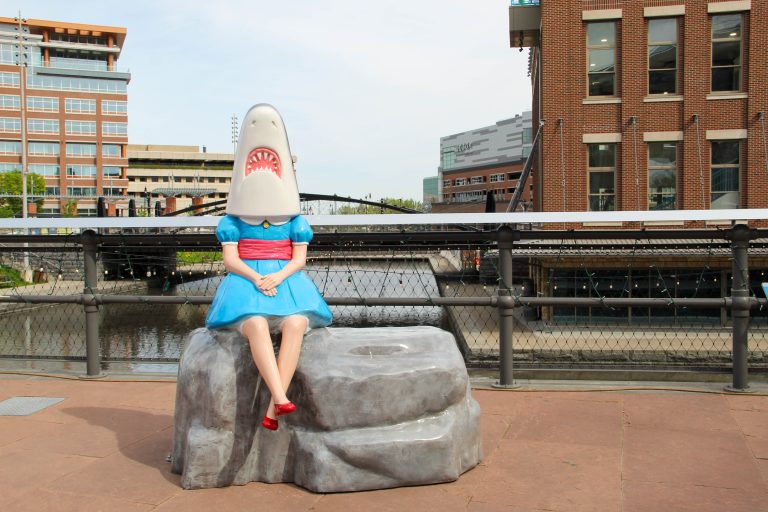 Shark Girl is a fiberglass sculpture in the Canalside area of Buffalo, New York.