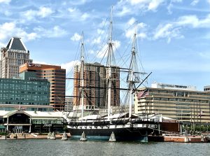 Baltimore Inner Harbor Attractions Historic Tall Ships USS Constellation
