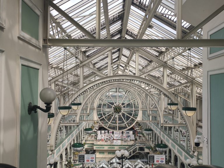 Inside of St. Stephen Green shopping center Dublin, Ireland