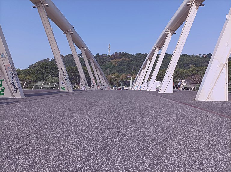 Ponte della Musica, a bridge on Tevere river in the north of Rome, Italy