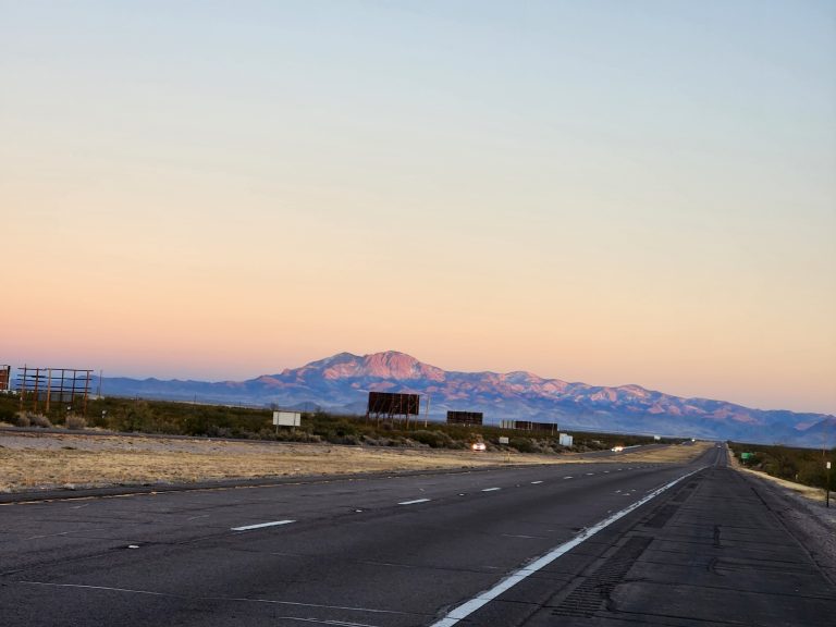 Southern New Mexico morning on the highway