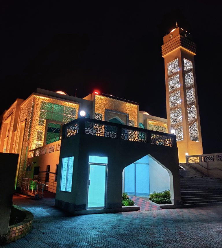 Mosque Light at night