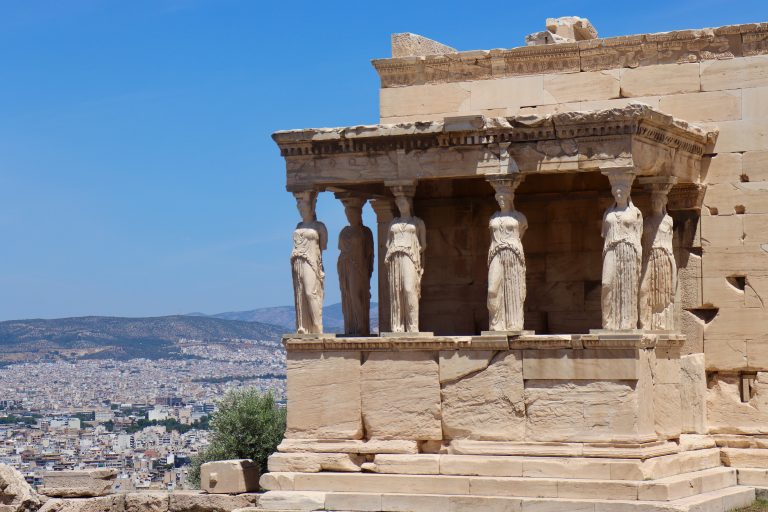 Athens Attica Greece. Porch of the Caryatids. WCEU