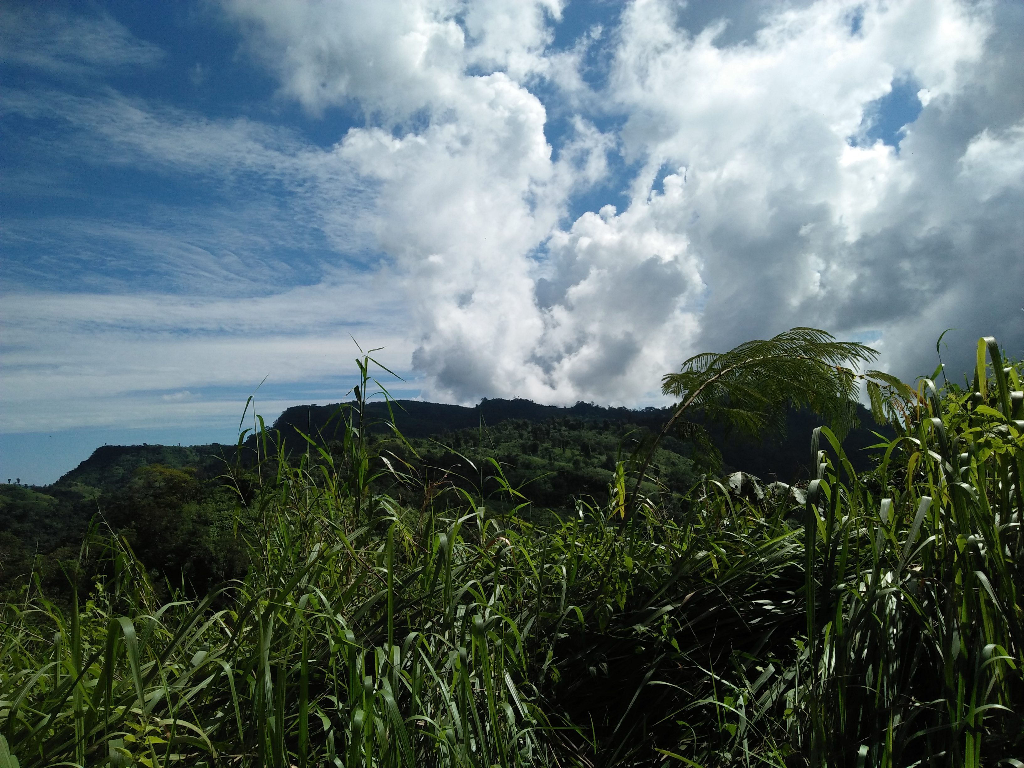 Sky view from a hill in Bangladesh