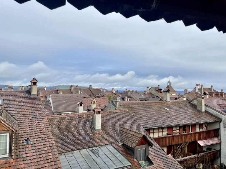 Roof view of Murten, Switzerland