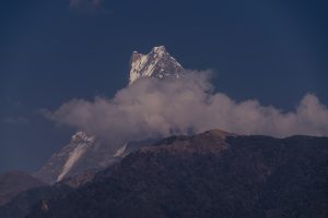 View of Fishtail Mountain From Ghandruk, Nepal.