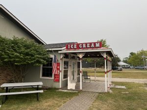 Front of an Ice Cream store in Northern Michigan.