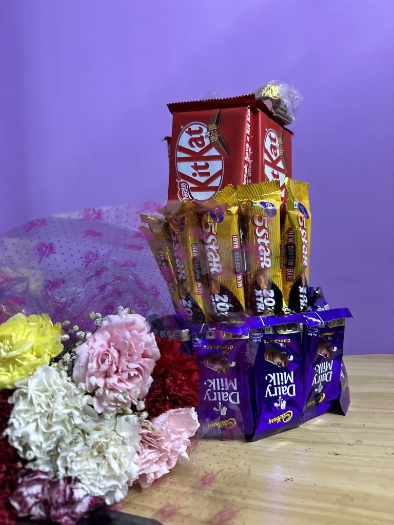 Chocolates and flowers