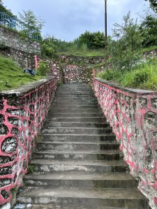 A park stairs