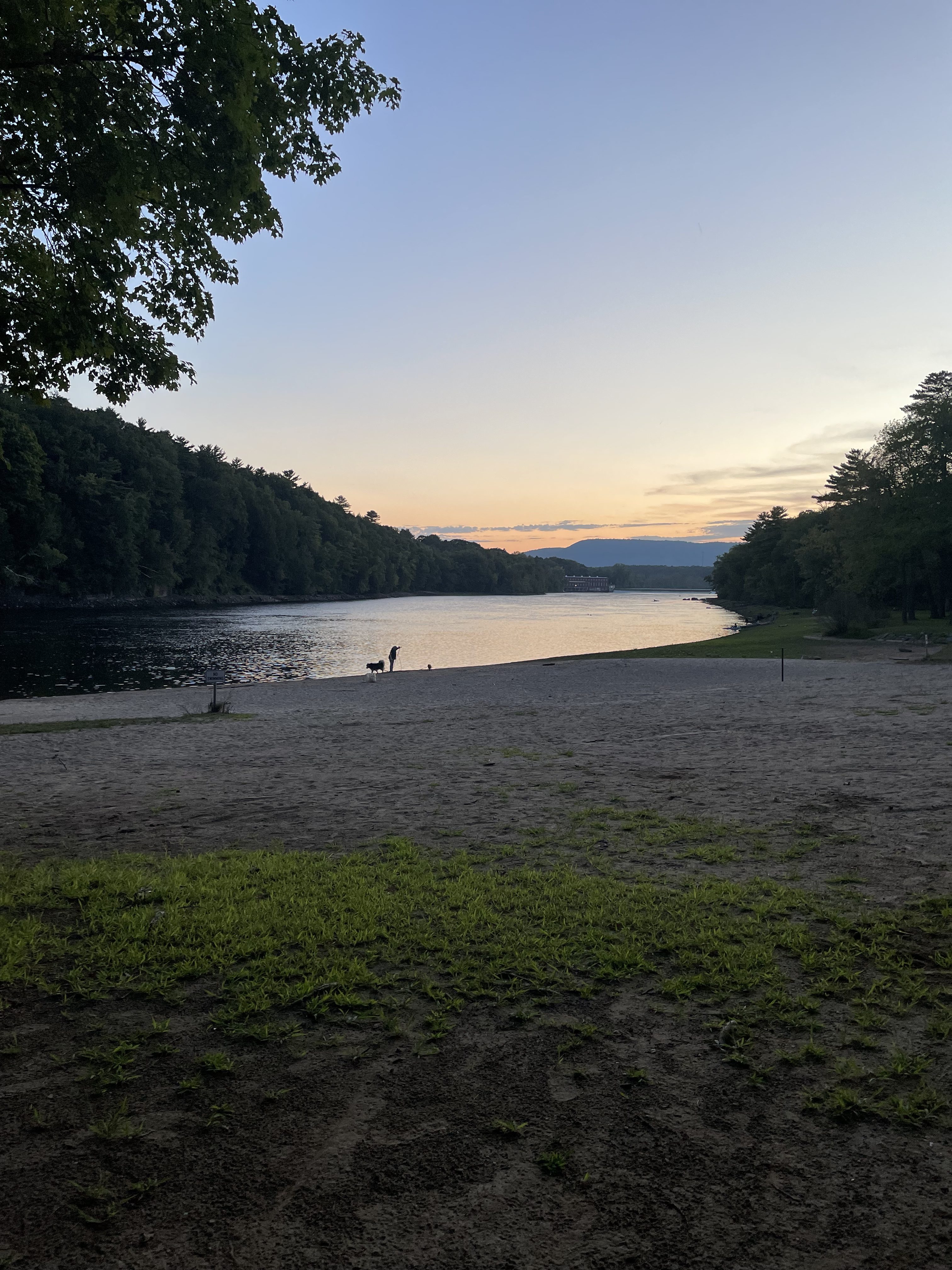 Small beach sunset