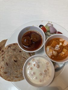 Delicious food at the Bengaluru Airport Lounge