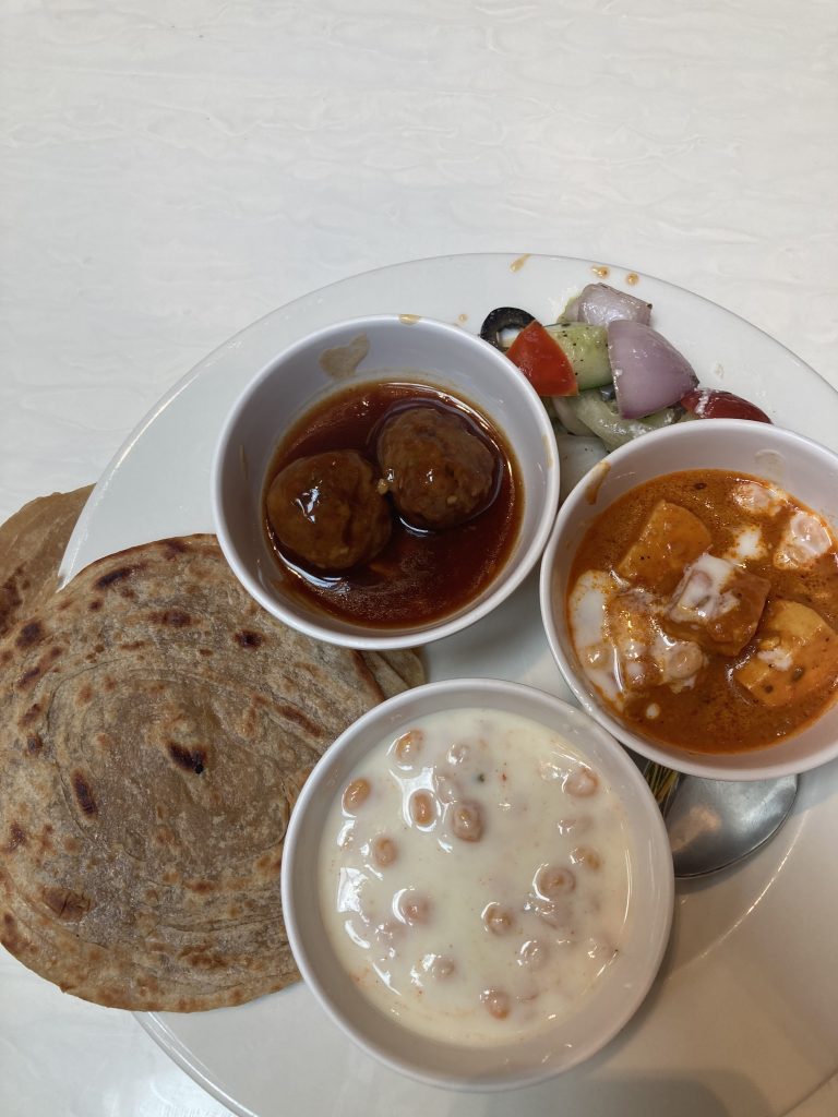 Delicious food at the Bengaluru Airport Lounge