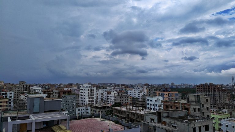 When the clouds play hide and seek with the city, creating a symphony of shadows and light. A city view.  #CloudyDay #CityLife #MagicInTheAir