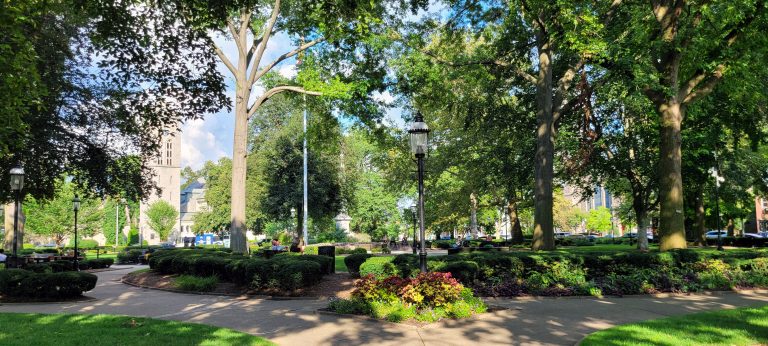 Morristown New Jersey central Green. Healthy and lush.