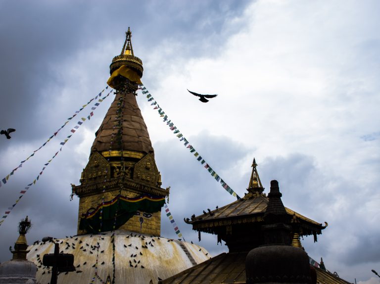 Swayambhu also known as Monkey Temple is one of the UNESCO World Heritage Sites located in Kathmandu, Nepal.