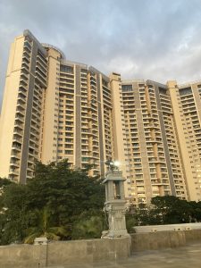 Multi story building in Bengaluru city, India.