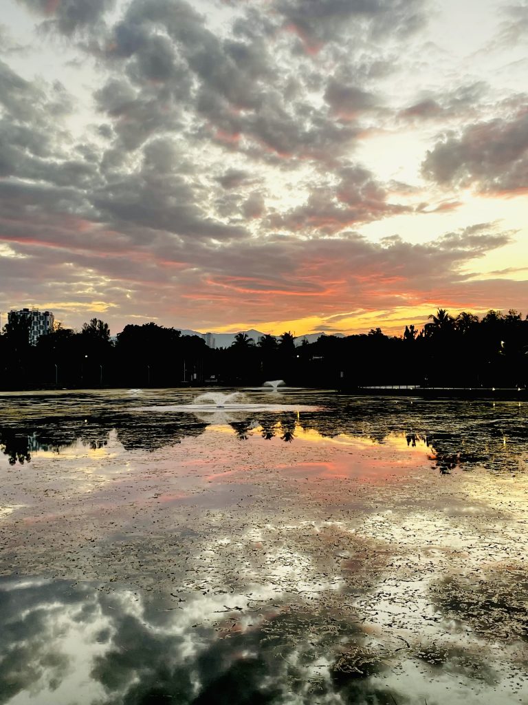 Sunrise @ Titiwangsa Lake Park, Kuala Lumpur, Malaysia.