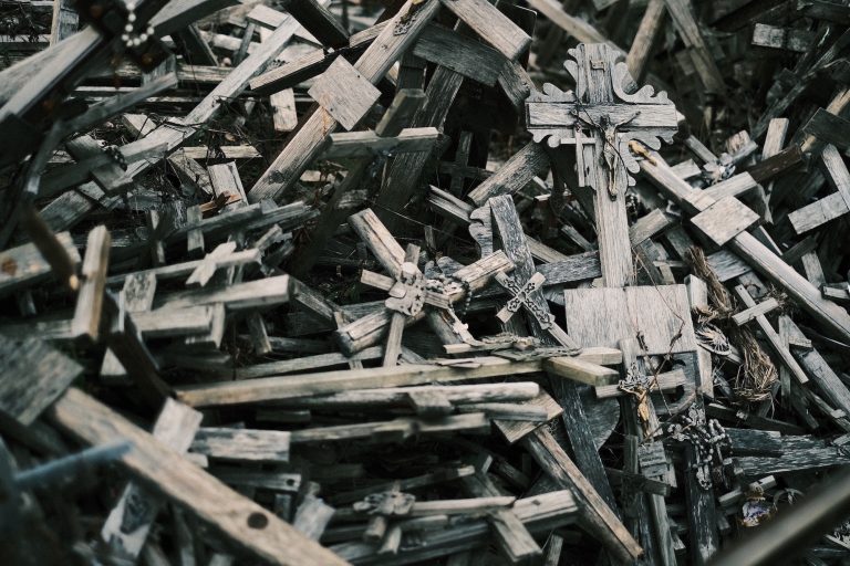 Wooden Crosses from the Hill of Crosses, Lithuania.