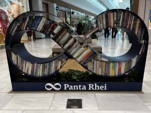 View larger photo: Bookstand made in the shape of an infinity sign