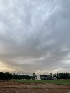 This is one of the shot from the Venue of WordCamp Bengaluru 2023. This is CMR University cricket ground which is ready to witness the rain.
