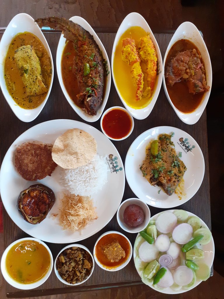 A traditional Bengali platter