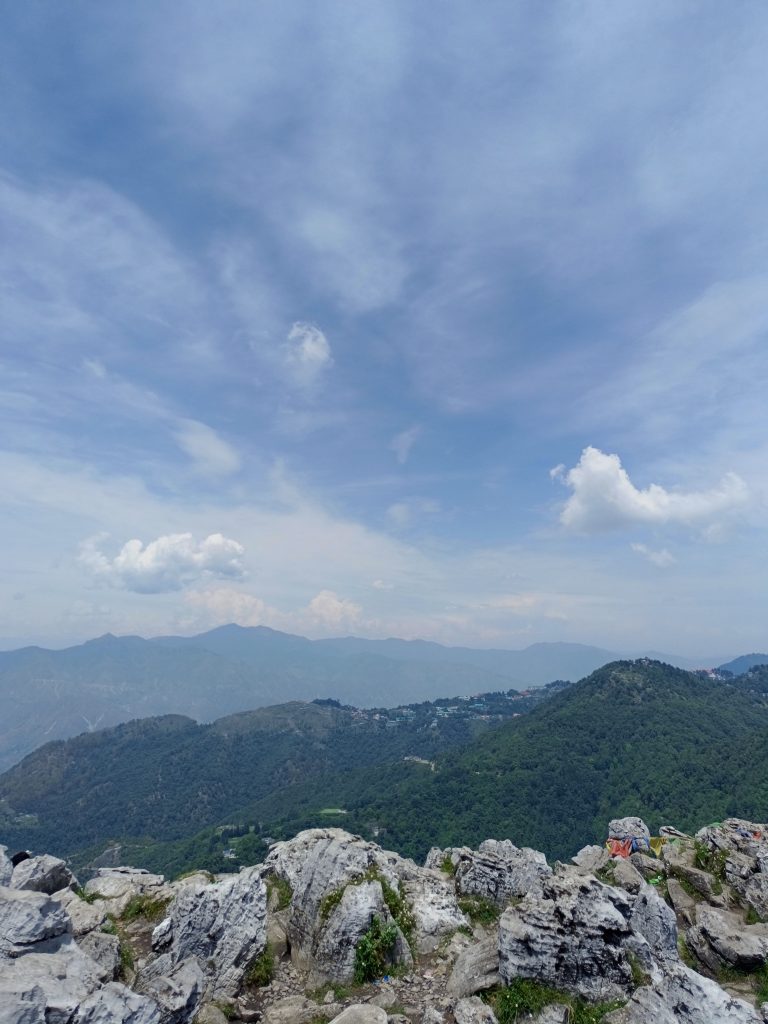 Majestic clouds gracing the landscape of Mussorie. Very long view across the mountains.