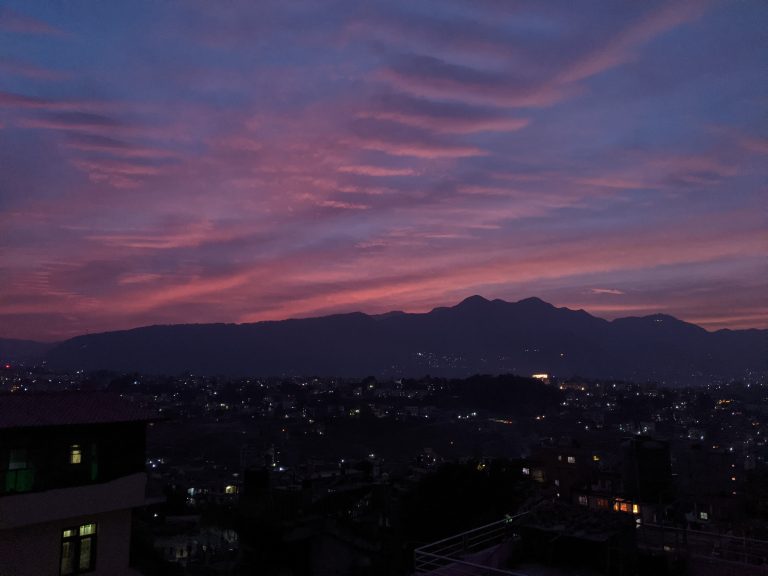 Sunset in Kathmandu