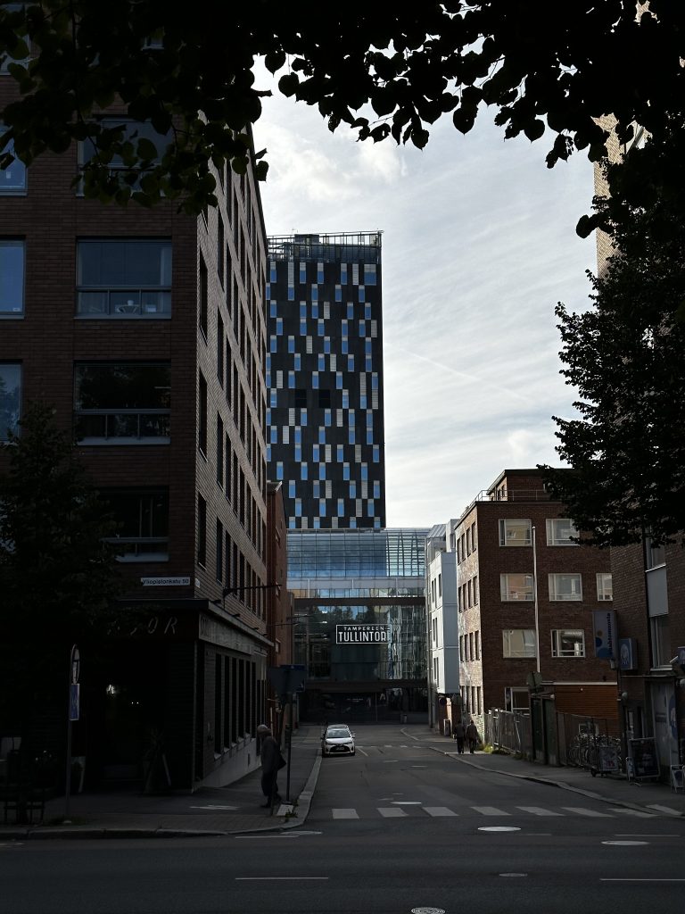 Tampere evening street view