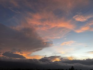 September sunset in Cartago, Costa Rica