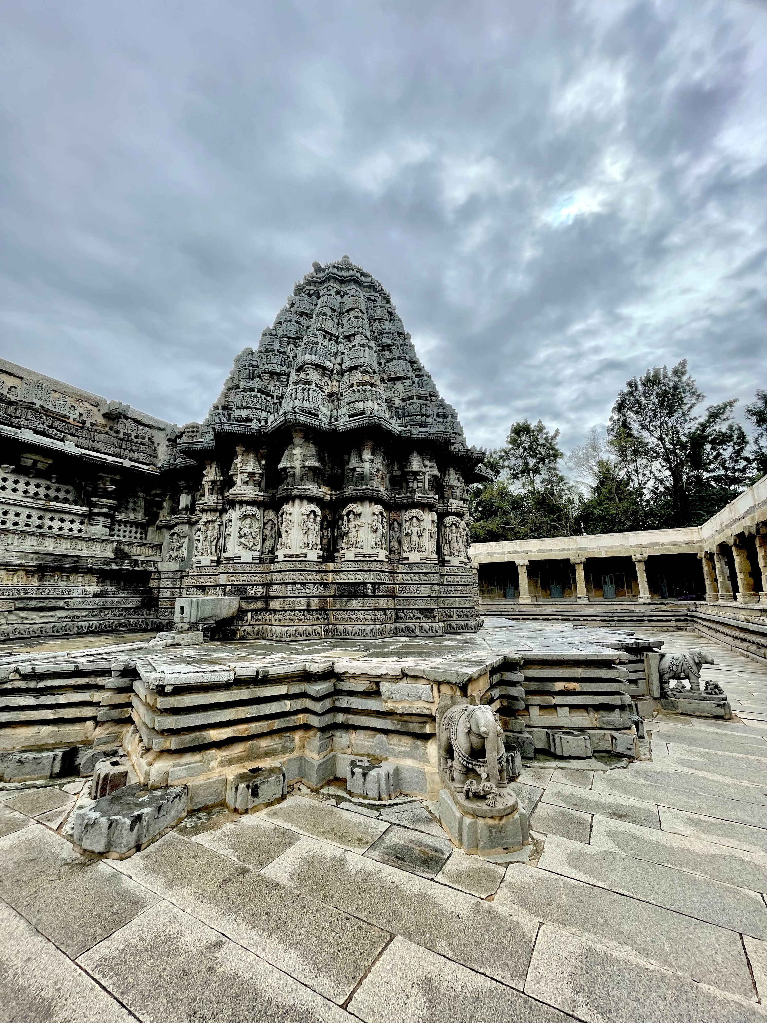 The star foundation of Chennakeshava Temple, Somanathapura. A 13th century Hoysala marvellous. From Mysore, Karnataka, India.