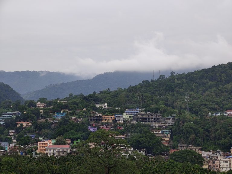 Mountain Range on India’s border captured from Sylhet Shadapathor