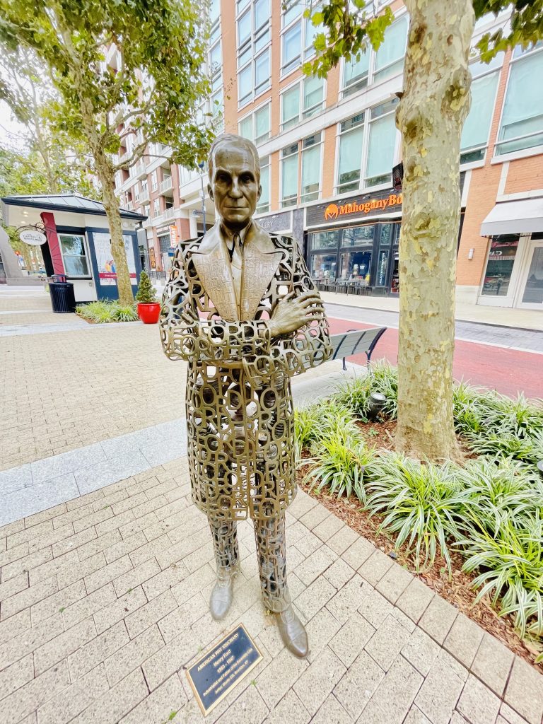 Statue of Henry Ford. The visionary Industrialist. From National Harbor, Maryland, United States.