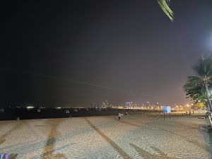 View larger photo: Night view of Pattaya City with beach in the foreground